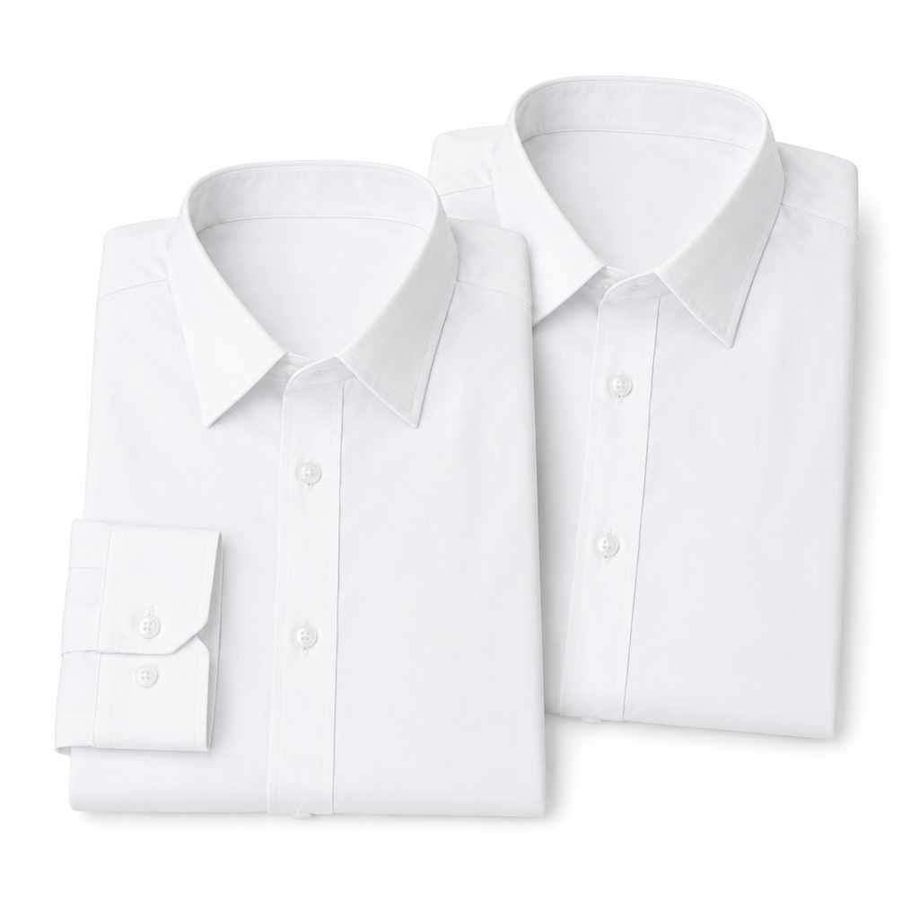Premium White Shirt Combo Pack of 2
