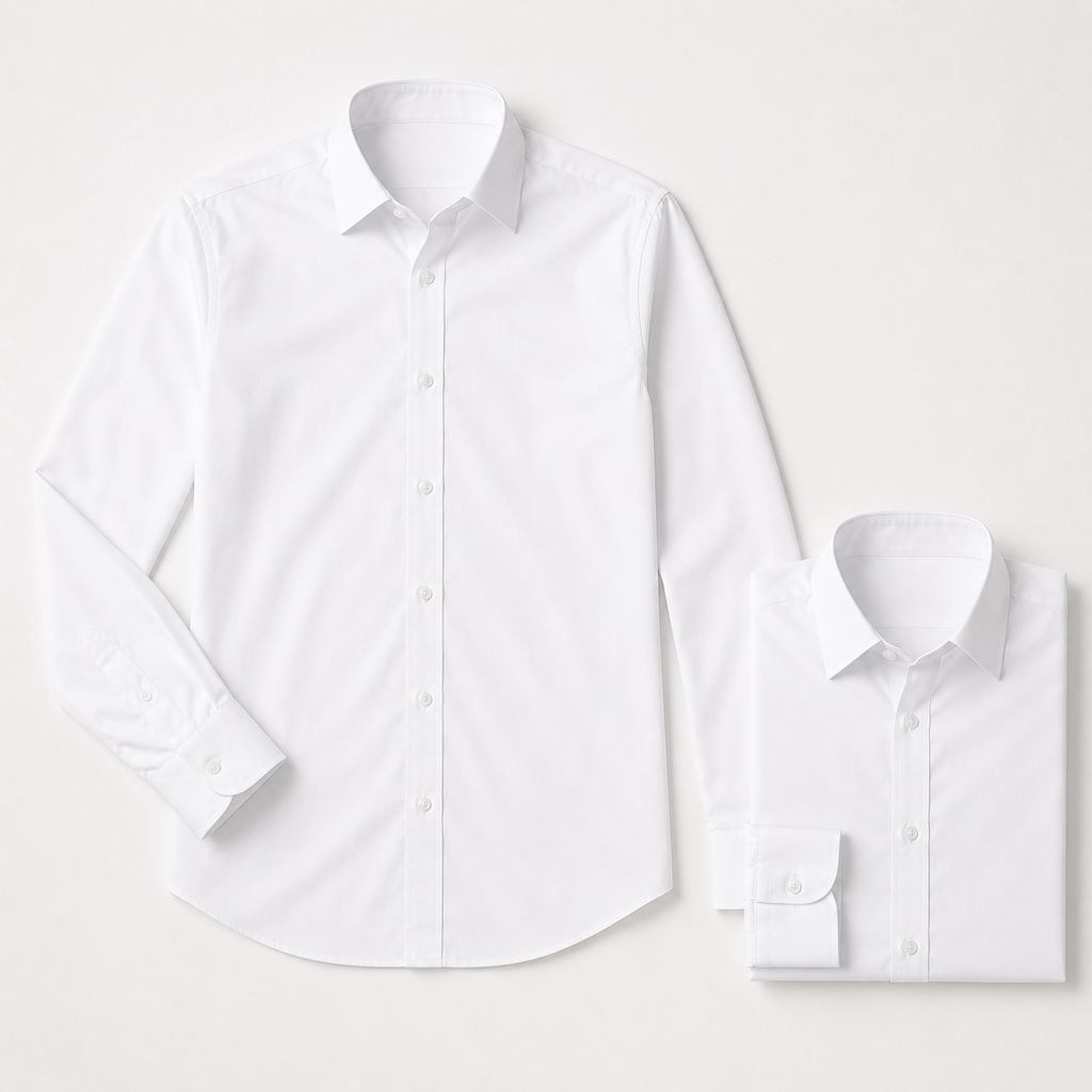 Premium White Shirt Combo Pack of 2
